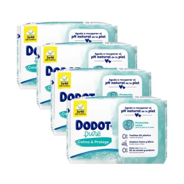 DODOT Pack Toallitas Aloe, 12 X 46
