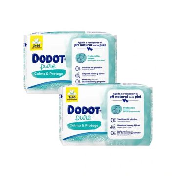 DODOT Pack Toallitas Aloe, 6 X 46