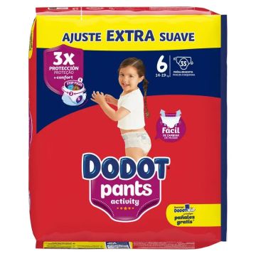Dodot Pants Activity Pañal Talla 6 , 35 unidades