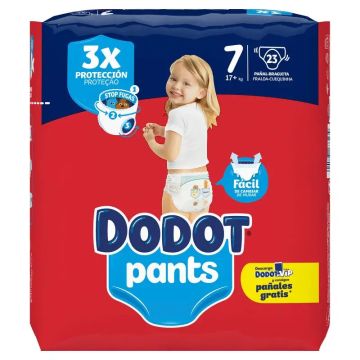 Dodot Pants Pañal Braguita Talla 7 (+17 Kg), 23 unidades