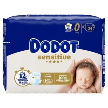 Dodot Sensitive Pañal Recién Nacido Talla 0 - 24 unidades