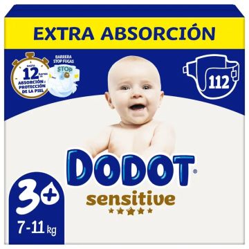Dodot Sensitive Extra-Box Talla 3 - 112 uds.