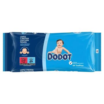 Dodot Toallitas Para Bebe 1 Paquete, 64 Toallitas