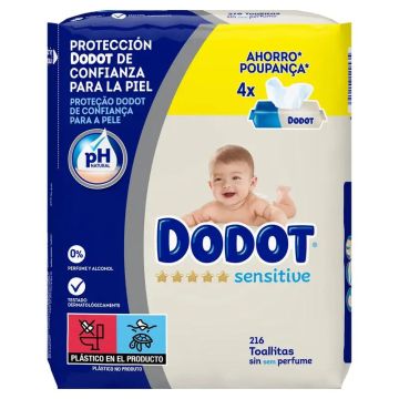 Dodot Toallitas Sensitive Box 4x54 (216uds.)