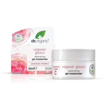 Dr.Organic Guayaba Crema En Gel Facial Luminosidad, Vitamina C, 50 ml