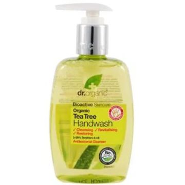 Dr.Organic Árbol De Té Jabón De Manos Todo Tipo De Piel, 250 ml