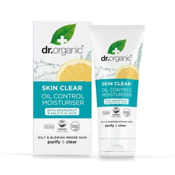 Dr.Organic Skin Clear Crema Facial Piel Acneica O Grasa, 50 ml
