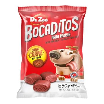 Dr ZOO Perro Bocaditos Carne 24X50Gr