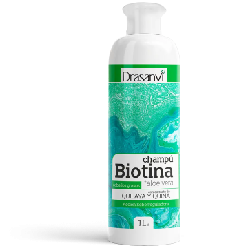 Drasanvi Biotina Champu Y Aloe Vera Cabello Graso Bote , 1 l