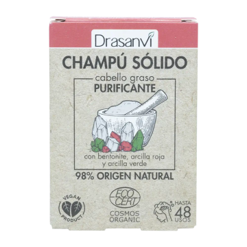 Drasanvi Champu Solido Cabello Graso Ecocert , 80 gr