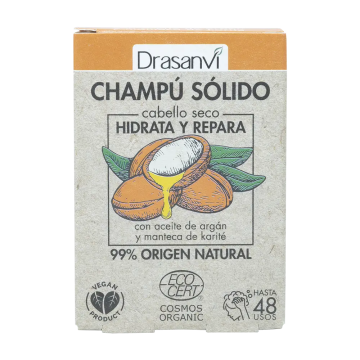 Drasanvi Champu Solido Cabello Seco Ecocert , 80 gr