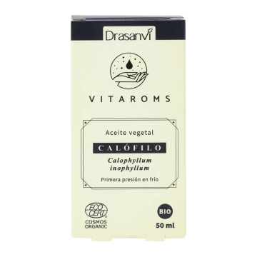 Drasanvi Vitaroms Aceite Vegetal Calofilo Bio (Primera Presion Frio) Ecocert ,50 ml