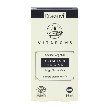 Drasanvi Vitaroms Aceite Vegetal Comino Negro Bio (Primera Presion Frio) Ecocert, 50 ml