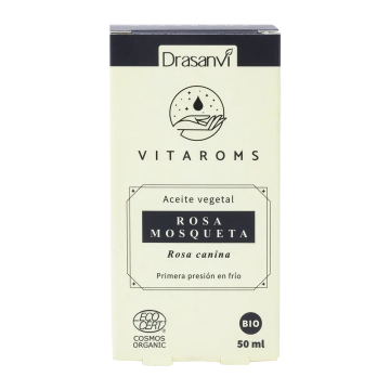 Drasanvi Vitaroms Aceite Vegetal Rosa Mosqueta (Primera Presion Frio) Ecocert ,50 ml