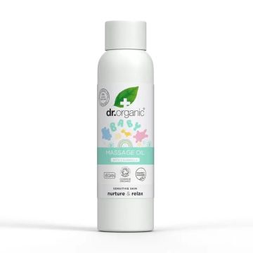 Dr.Organic Mamá Y Bebé Aceite De Masaje Para Bebes Nutre, Alimenta, Calma, 150ml