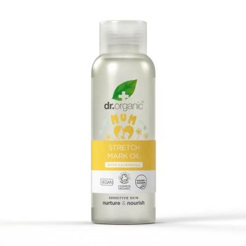 Dr.Organic Mamá Y Bebé Aceite Para Estrías Reafirmante, Alisante, Nutritivo, 100ml