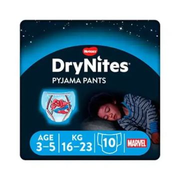 Drynites Pañal Niño 3-5 Años (16-23Kg), 10 Unidades