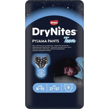 Drynites Pañal Niño 8-15 Años (27-57 Kg), 9 Unidades