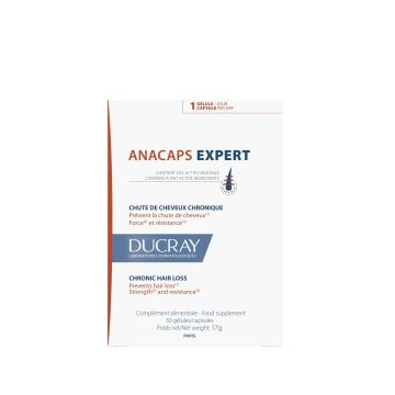 Ducray Anacaps Expert Complemento Anticaída, 30 Cápsulas