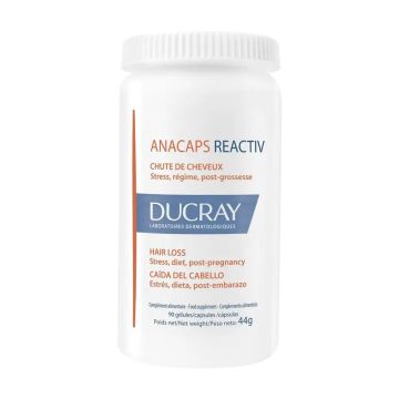 Ducray Complemento alimenticio para la caída del cabello Anacaps Reactiv, 90comprimidos