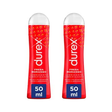 Durex Pack Play Duplo Lubricante Fresa Gel, 2 X 50ml