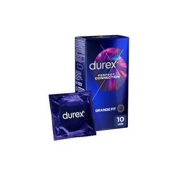 Durex Perfect Connection Extra Lubricados, 10 Preservativos