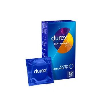 Durex Preservativos Originales Natural Plus Talla Xl - 12 unidades