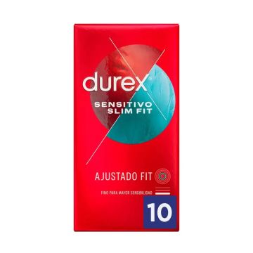 Durex Preservativos Sensitivo Suave Para Mayor Sensibilidad Talla Pequeña 10unidades