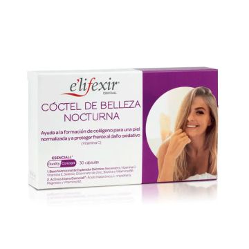 Elifexir Esenciall Coctel Belleza Nocturna Ácido Hialurónico 30Caps
