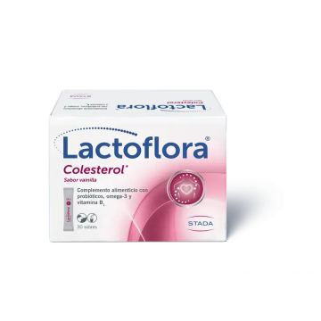 Lactoflora Probiótico Colesterol Sabor A Vainilla 30 Sticks