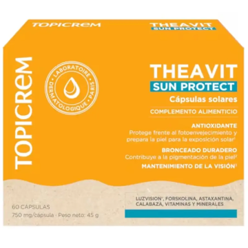 Topicrem Theavit Solar Sun Protect, 60 Cápsulas