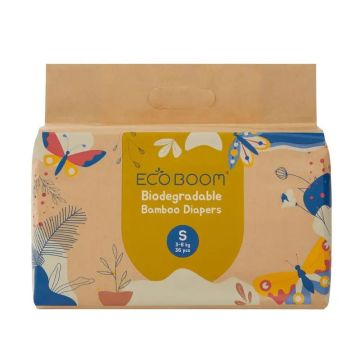 Eco Boom Pañal De Bambú Joy S 2, 36 unidades