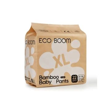 Eco Boom Pañal De Bambú Pure Xl, 22 unidades