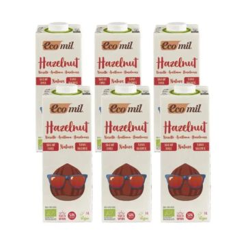 Ecomil Hazelnut Nature, 6x1 Litro