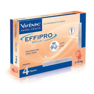 Effipro 67 Mg Spot-On Perros Pequeños 2-10Kg, 4 Pipetas