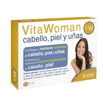 Eladiet Vitawoman Cabello Piel y uñas 30 comp