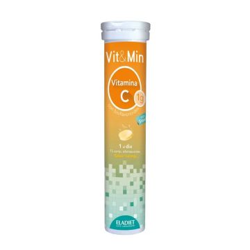 Eladiet Vit&Min Vitamina C, 15 Comprimidos Efervercentes