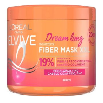 L'Oréal Paris Elvive Dream Long Fiber Mask Xxl Mascarilla Reparadora Para PeloLargo, Fino.