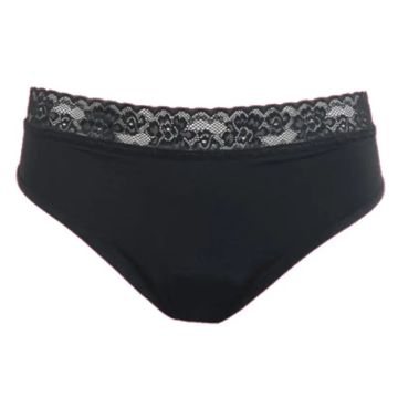 Enna Braga Menstrual Floral Classic Dia - Flujo Abundante Talla M, Negro