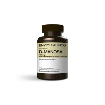 Enzimesab D-Manosa + Arandano Rojo 50% Pacs 60 Cápsulas
