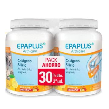 Epaplus Duplo Articulaciones Colágeno + Silicio Sabor Limón, 2 x 326 gr