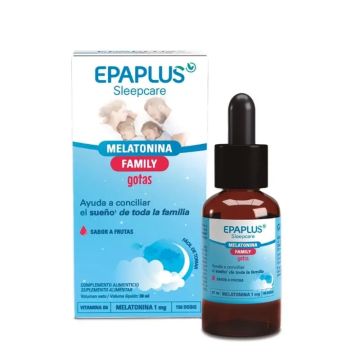 Epaplus Sleepcare Melatonina Family Gotas, 30 mililitros