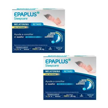 Epaplus Sleepcare Melatonina Retard Con Triptófano Pack 2 x 60 comprimidos