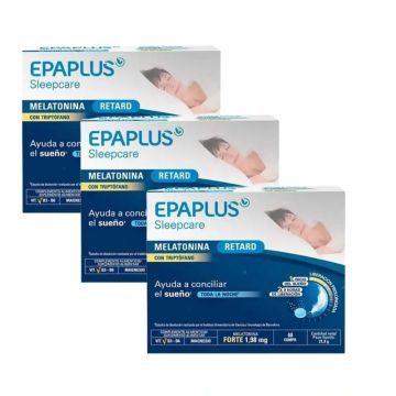 Epaplus Sleepcare Melatonina Retard Con Triptófano Pack 3 x 60 comprimidos