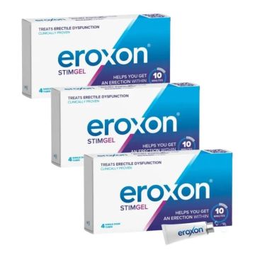 Eroxon Stimgel Gel Para Disfunción Eréctil, 3 x 4 tubos monodosis