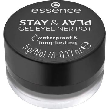 Essence Eyeliner Gel En Tarro Stay & Play 01 , 5 gr