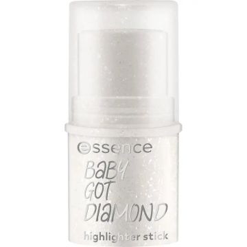 Essence Iluminador En Barra Baby Got Diamond Plateado, 5.4 gr