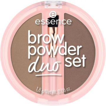 Essence Set Dúo De Polvos Para Cejas 01 Marrón, 1.8 gr