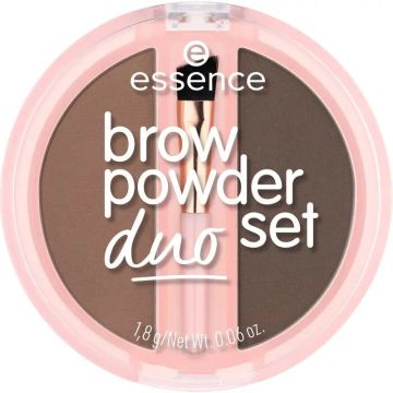 Essence Set Dúo De Polvos Para Cejas 02 Marrón, 1.8 gr
