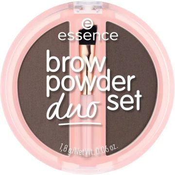 Essence Set Dúo De Polvos Para Cejas 03 Marrón, 1.8 gr